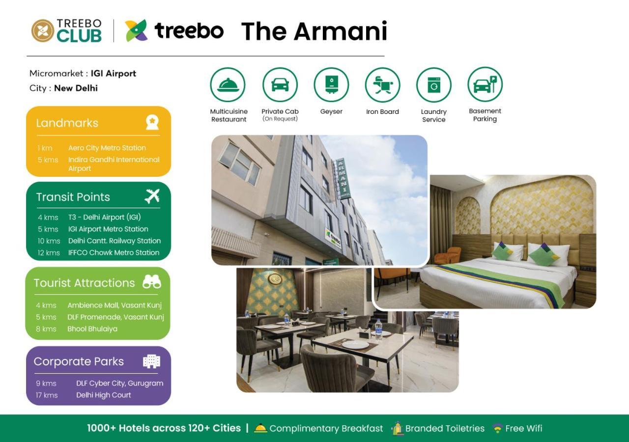 Hotel Treebo The Armani Near Igi Airport Nové Dillí Exteriér fotografie